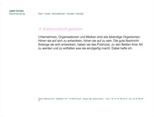 Tablet Screenshot of isabel-cerliani.com